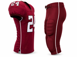 Uniforme de football américain personnalisé en gros, 100% polyester respirant, logo personnalisé, ensemble d'uniformes d'équipe par sublimation - Product Image 3