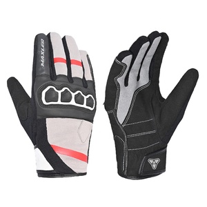 Gants de moto unisexes en polyester, courts, à doigts entiers, respirants, imperméables, coupe-vent, compatibles écran tactile, pour le cyclisme et la moto - Product Image 1