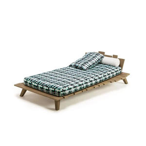 Lit de repos en teck massif, norme d'exportation, directement de l'usine, pour projets de mobilier de piscine pour hôtels et complexes internationaux - Product Image 1