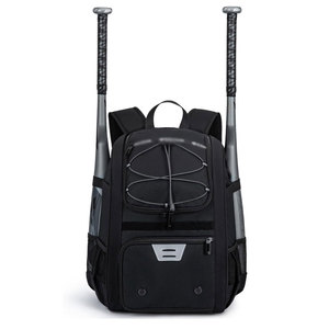 Casual Sport <b>Backpack</b> Bat Holders Durable <b>Nylon</b> Unisex Softback Zipper Hasp Closure Waterproof Solid Eco Friendly Big Capacity - Product Image 1