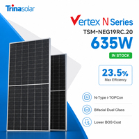 Panneau solaire monocristallin Trina Solar fiable de 635 W à haute bifacialité pour les fermes solaires industrielles