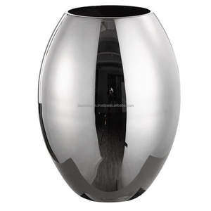 Jarrón Decorativo de Metal Plateado para Bodas, Moderno, Ecológico, para Mesa, Estilo Minimalista, para Flores Artificiales - Product Image 1