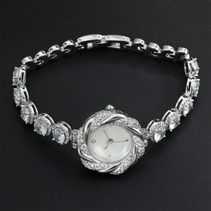 Reloj de Pulsera de Lujo para Mujer ZD0018 con Logotipo Personalizado, Reloj de Joyería con Diamantes de Circonio para Mujer - Product Image 6