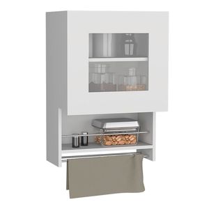 Ithaca Wall <b>Kitchen</b> Cabinet with Integrated Towel and Spice Rack - Product Image 3