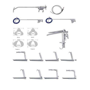 PISSCO Rigid Laryngology Endoscope Set Self Retaining Laryngoscope Set Side Viewing Laryngoscope <b>Instruments</b> Rigid Laryngoscope - Product Image 4