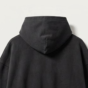 Sudadera con capucha de felpa gruesa, estilo boxy, sin cordones, con capucha cruzada - Product Image 6