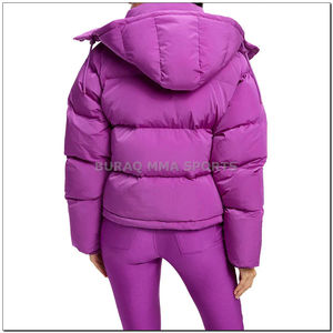 Chaqueta Acolchada Impermeable Personalizada para Mujer, Chaqueta de Invierno Acolchada de Diseño, Abrigo Acolchado de Nailon para Mujer - Product Image 6