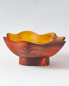 ชามสลัดเรซิ่นดีไซน์มาตรฐาน ชามเสิร์ฟดีไซน์ใหม่ ทำด้วยมือ สำหรับใช้ในบ้าน สวน ภาชนะใส่อาหารสำหรับงานเลี้ยง แกะสลัก ทันสมัย หรูหรา - Product Image 5