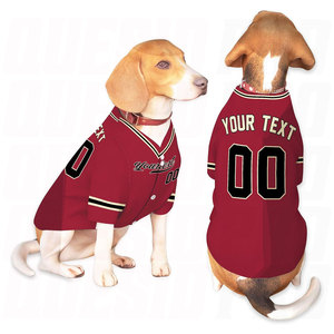 Blue White Custom Dog Baseball Jersey Personalized Name Team Number Pet Shirt for Dogs Cats Trendy Sports Costume Gift Idea - Product Image 1