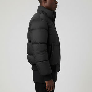 Chaqueta Bomber Acolchada de Invierno OEM para Hombre, Diseño Personalizado, con Cremallera, Oversize, Impermeable, Cortavientos, Acolchado Tipo Burbuja - Product Image 3