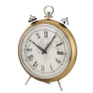 Luxury Gold <b>Clock</b> With Footed Base Wholesale Desk <b>Clocks</b> Promotional Business Gift Ideas Decorative <b>Alarm</b> <b>Clock</b> Bedside Tabletop - Product Image 1