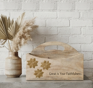 Organizador de Cubiertos y Utensilios de Cocina Decorativo y Único, Hecho a Mano con Madera de Mango, para Almacenamiento en la Oficina - Product Image 6