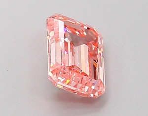 Diamant rose intense fantaisie de 0,97 carat, taille émeraude, cultivé en laboratoire CVD, clarté VVS2, excellente taille, pierre précieuse non montée pour la création de bijoux - Product Image 4