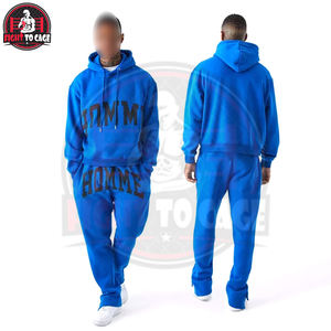 Nuevos Conjuntos Deportivos Casuales con Capucha Personalizados, Pantalones Acampanados con Bolsillos Laterales, Transpirables, Ecológicos, Ligeros, de la Más Alta Calidad - Product Image 3