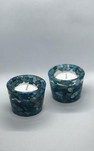 Porte-bougie en résine tendance avec un design artistique pour la décoration de table et l'amélioration de l'intérieur - Product Image 5