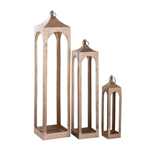 Factory Direct Decorative Metal Arched <b>Lantern</b> High-End <b>Silver</b> Candle Holder Glass Sleeve Bulk Wedding Centerpiece Event Decor - Product Image 3