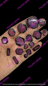 Best Quality Natural Purple Rhodolite <b>Garnet</b> Loose Gemstones Brilliant Calibration Cabochon Healing Bulk FAIJAN GEMS Rajasthan - Product Image 2