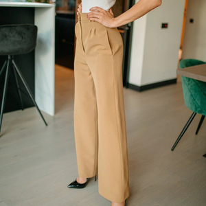 Pantalons de travail pour femmes de haute qualité, pantalons décontractés amples et fins à taille haute, pantalons crayon pour femmes de bureau - Product Image 4