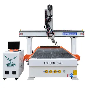 2024 Hot sale 4 axis swing head ATC cnc Router machine with saw blade 1500x3000mm size for wood MDF etc material