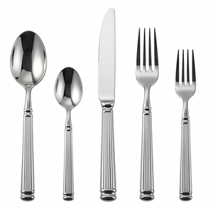 Classic Stainless Steel Flatware Set With Mirror Polish <b>Knife</b> <b>Fork</b> Spoon Tableware For Wedding Use <b>And</b> Dining Use - Product Image 1