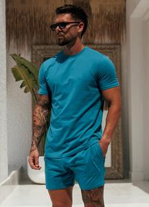 Camiseta Deportiva Personalizada con Logotipo de Fábrica para Hombre, 100% Algodón Elástico, Tejido de Punto de 180 GSM, Camiseta Lisa - Product Image 2