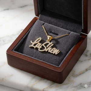 Trendy Hip hop 10K <b>Solid</b> <b>Gold</b> Custom Iced Cursive Initial Letter Name <b>Pendant</b> Charms Moissanite Diamond Personalized Party Gifts - Product Image 4
