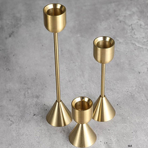 Gold Metal Table <b>Top</b> Decorative Candlestick Holder Handmade Iron Wire Home Decoration Customized Color Decorations - Product Image 6