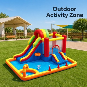 Trampoline gonflable Noco Kids en tissu Oxford, petit château gonflable, couleurs personnalisées, portable, thème <span class=keywords><strong>Fortnite</strong></span>, utilisation à domicile, pour l'intérieur - Product Image 4