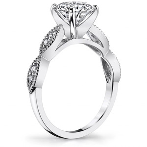 Anillo de Compromiso y Matrimonio de Diamante Natural de 18k/22k/24k, con Corte Festoneado, Diamante Cultivado en Laboratorio, Certificado IGI, para Mujer - Product Image 4
