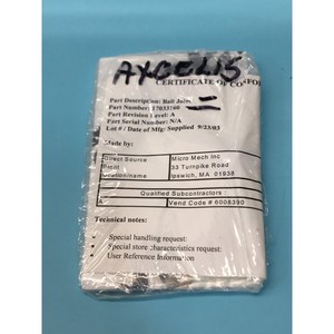 Rótula Axcelis 17033160, 177356 - Equipo y piezas de semiconductores de confianza de la marca global Legacy - Product Image 1