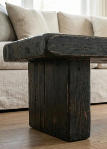 Retro Carbonized Black Simple Wabi-Sabi Style <b>Coffee</b> <b>Table</b> Living Room <b>Small</b> Apartment Low High-End Designer Home Furniture - Product Image 5