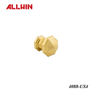 OEM ODM Brass Material 40mm Modern Rose <b>Gold</b> Finish Faceted Octagon Gem <b>Cabinet</b> Furniture Door <b>Knob</b> - Product Image 6