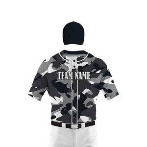 Uniforme de baseball respirant de haute qualité à manches courtes, techniques d'impression par sublimation, séchage rapide, col rond, unisexe, taille adulte, grande taille - Product Image 5