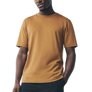 T-shirt Homme Uni 100% Coton Manches Courtes Col Rond Coupe Ample Décontractée Jersey Respirant Séchage Rapide Anti-boulochage Frontal - Product Image 5