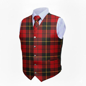 Men's Wallace Tartan Scottish Waistcoat Traditional Kilt <b>Vest</b> High-Quality Handmade Wholesale 2026 - Product Image 1