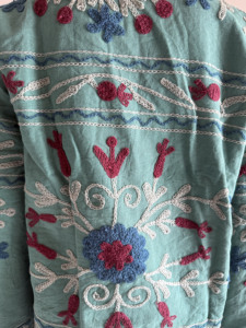 Vintage Style Suzani Embroidered <b>Velvet</b> <b>Jacket</b> Handmade Boho Chic Ethnic Coat <b>Women</b> Designer Wear - Product Image 5