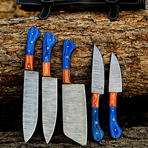 5-Piece Damascus Steel <b>Knife</b> <b>Set</b> 67-Layer Handmade Wooden Handle <b>Sharp</b> Chef <b>Knives</b> Ambidextrous Polished Finish Durable - Product Image 2