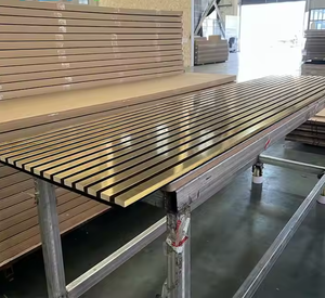 Panneaux muraux en bois à prix compétitif, panneaux acoustiques en bois de caoutchouc pour plafond, panneaux muraux insonorisants, design pour salon - Product Image 5