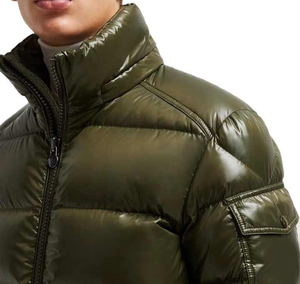 Veste d'hiver pour homme, fermeture éclair, style streetwear, rembourrée, imperméable, chaude, effet bulle, manteau en polaire - Product Image 5