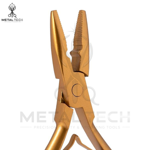 Pince de retrait d'extensions capillaires en or mat, fabriquée en usine, à plusieurs encoches, en acier inoxydable, pour la destruction de liens en kératine et les micro-anneaux - Product Image 4