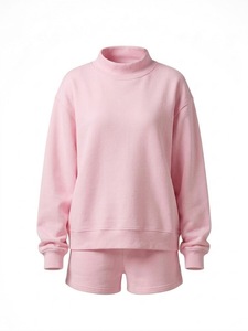 Achetez 2026 Soft 100% Coton Femme Col Roulé Manches Longues Automne/Hiver Écologique Respirant Séchage Rapide Anti-Boulochage Polaire Uni - Product Image 1
