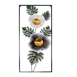 Décoration murale en métal noir et or de luxe |   Art mural abstrait géométrique en forme de soleil |   Sculpture murale moderne pour la maison, vente en gros d'art mural - Product Image 5