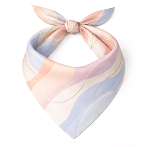 Foulard triangulaire bandana, couvre-chef, écharpe de cou, en coton et soie, imprimé, couleur unie, léger, été, décontracté, unisexe, accessoire de mode - Product Image 4