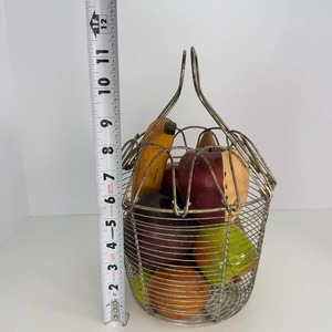 Durable Silver Metal Fruit And Vegetable <b>Basket</b> For Kitchen Countertop Storage Dining <b>Table</b> And Home Decor From India - Product Image 2