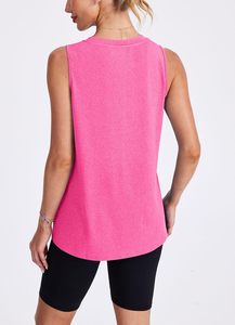 Elegante Camiseta sin Mangas Acanalada para Mujer, de Algodón Suave Elástico, Estilo Casual Ajustado, Moda de Verano, Ropa Urbana al por Mayor - Product Image 5
