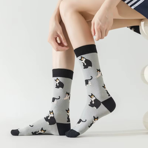 ถุงเท้าเด็กน่ารักลายการ์ตูนแฟชั่นสำหรับฤดูใบไม้ร่วงและฤดูหนาว ความยาวระดับกลางน่อง - Product Image 3