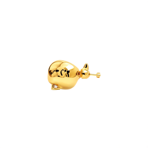 24K Gold Plated <b>Titanium</b> Moissanite Nose Ring with <b>Chain</b> - Product Image 2