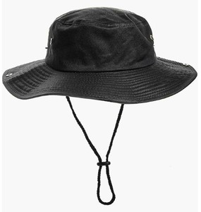 Retro Denim Customized Fisherman <b>Hat</b> for <b>Women</b> with a Drawstring, <b>Summer</b> Outdoor Climbing <b>Hat</b>, Personalized Wide-brimmed - Product Image 5
