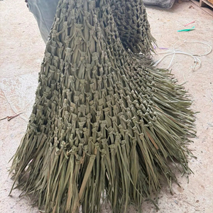 Handwoven Palm Thatch <b>Umbrella</b> Top Steel Rod for Eco-Resorts Glamping Sites Backyard Tiki-Style Setups Event Decoration outdoor - Product Image 1