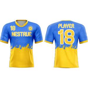 Camiseta de Fútbol de Fábrica OEM, Diseño por Sublimación, Secado Rápido, Ropa Deportiva para Equipos, Venta al por Mayor, Diseños Personalizados - Product Image 1